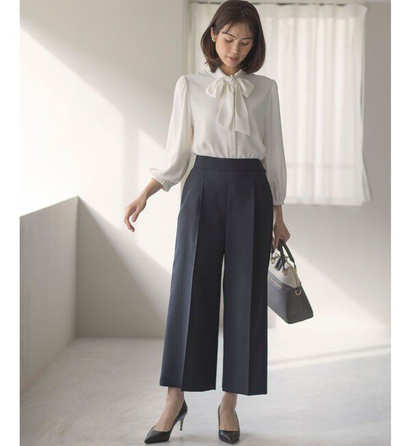 組曲「【ストレッチ・イージーケア】オシャクロス ガウチョパンツ」|その他|