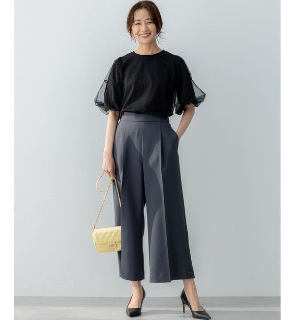 組曲「【ストレッチ・イージーケア】オシャクロス ガウチョパンツ」|その他|