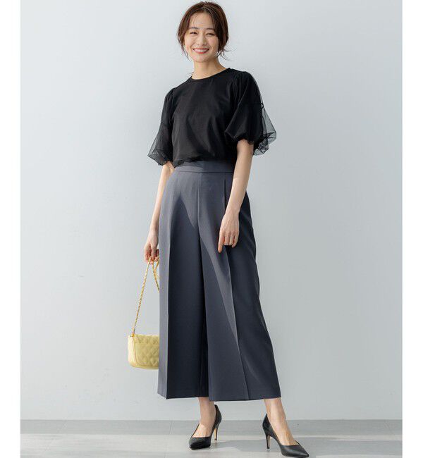 組曲「【ストレッチ・イージーケア】オシャクロス ガウチョパンツ」|その他|