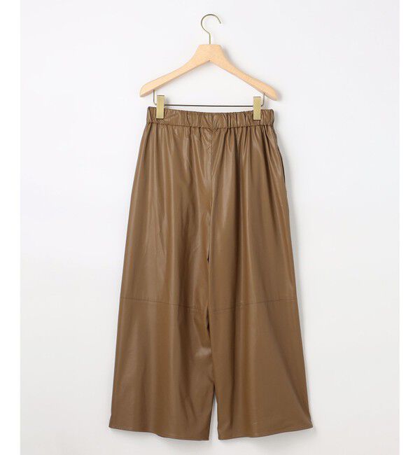 組曲「レザーライク  クロップド ドロストワイドパンツ」|その他|