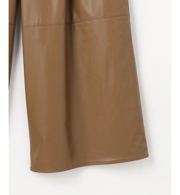 組曲「レザーライク  クロップド ドロストワイドパンツ」|その他|