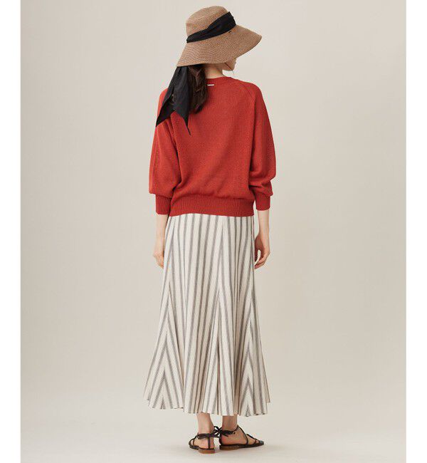 自由区「【洗える】テンセルリネン スカート」|スカート|