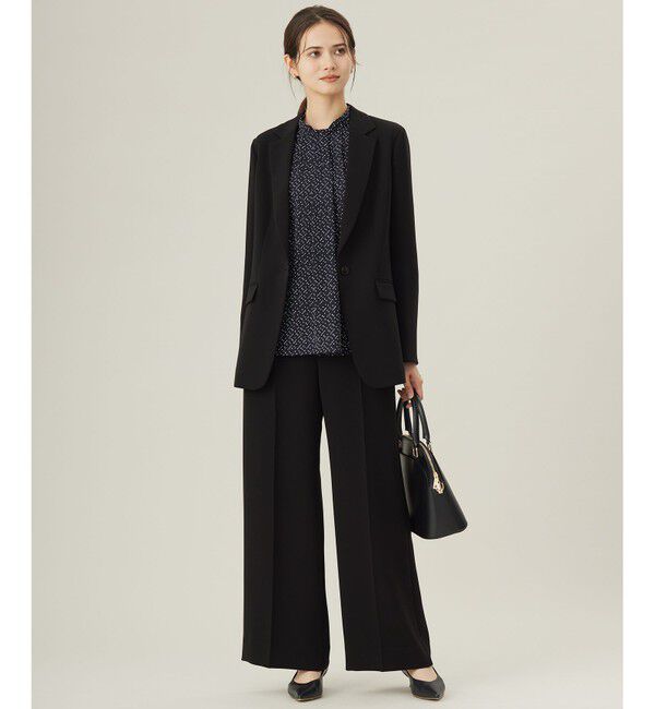 自由区「【セットアップ対応・洗える】トリアセダブルクロス ワイドパンツ」|その他|