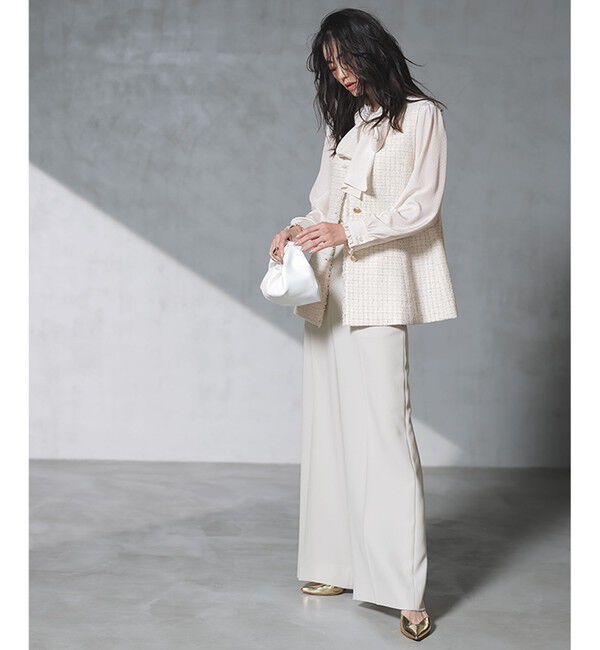 自由区「【セットアップ対応・洗える】トリアセダブルクロス ワイドパンツ」|その他|