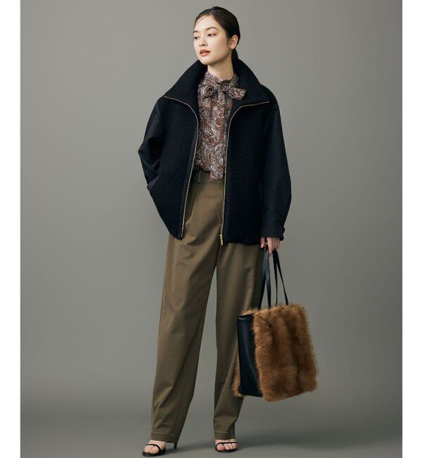 自由区「ペイズリープリントボウタイ ブラウス」|シャツ・ブラウス|