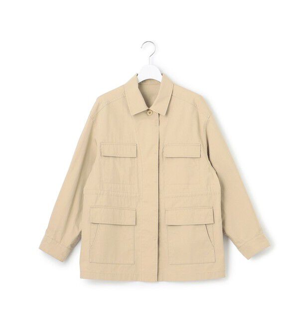 23区「【SLOW/一部店舗限定】ハイカウントギャバ ミリタリージャケット」|ミリタリージャケット|