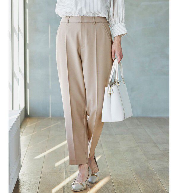 ANY SIS「【洗える】褒めらレディテーパード パンツ」|その他|ベージュ