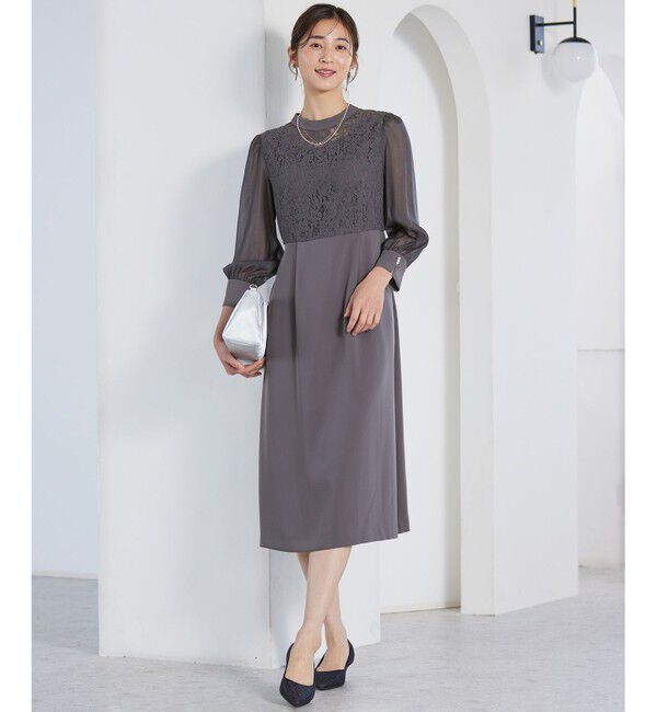 ANY SIS「【洗える】Nobleコンビ ドレス」|ドレス|