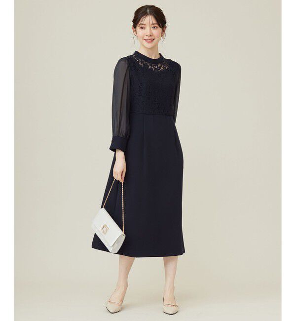 ANY SIS「【洗える】Nobleコンビ ドレス」|ドレス|