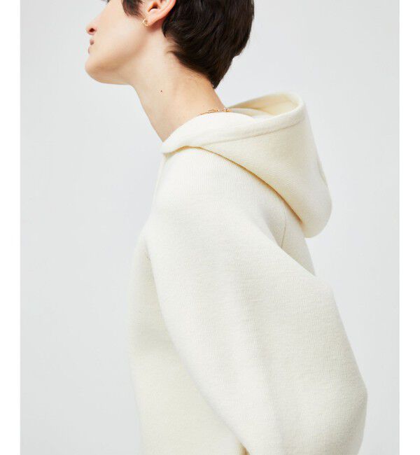 BEIGE,「COURCETTE / ウールニットパーカー」|ニット・セーター|