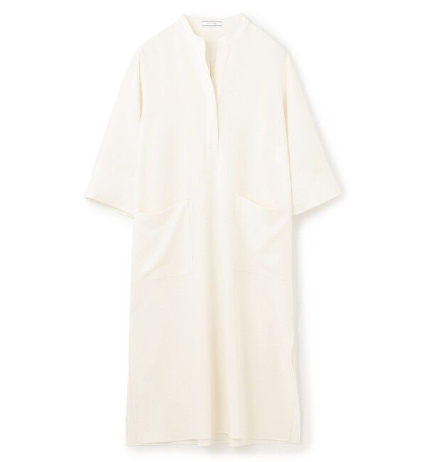 BEIGE,「【洗える】RUE / クロスオーバーVネックワンピース」|ワンピース|