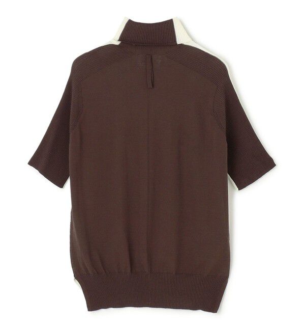 BEIGE,「【洗える】JULIE / シルク混カラーブロックタートルニット」|ニット・セーター|