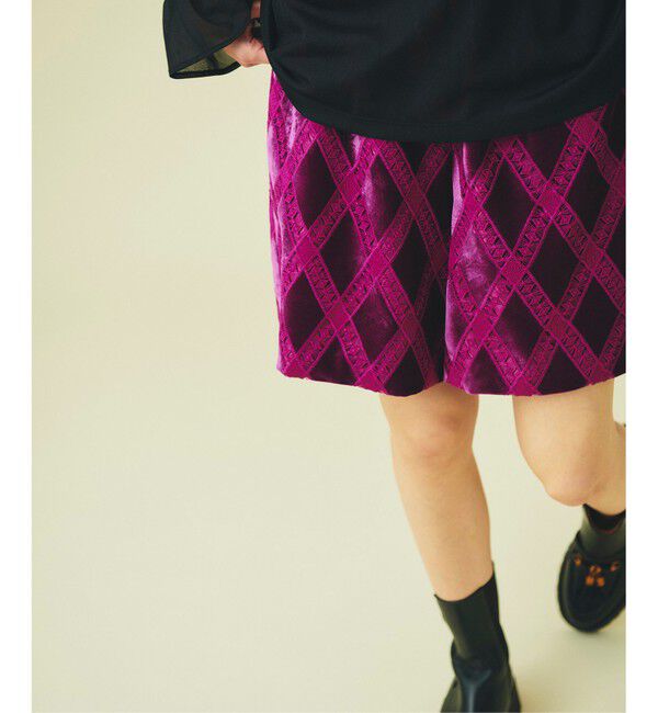 GRACE CONTINENTAL「ベロアレースショートパンツ」|その他|