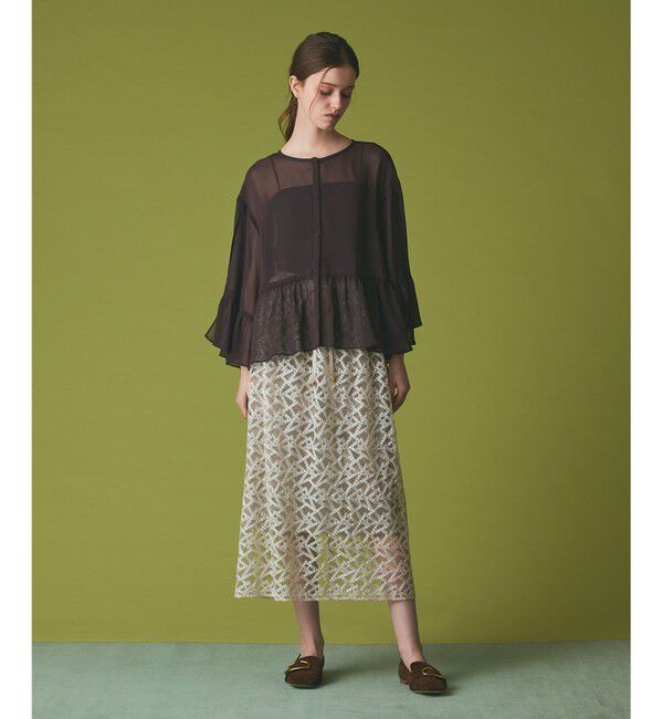 Grace Class「シフォンフリルポンチョ」|その他|