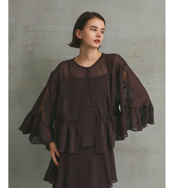 Grace Class「シフォンフリルポンチョ」|その他|