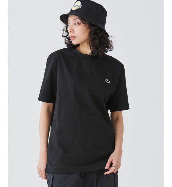 LACOSTE「アウトラインクロッククルーネック半袖Tシャツ」|Tシャツ・カットソー|
