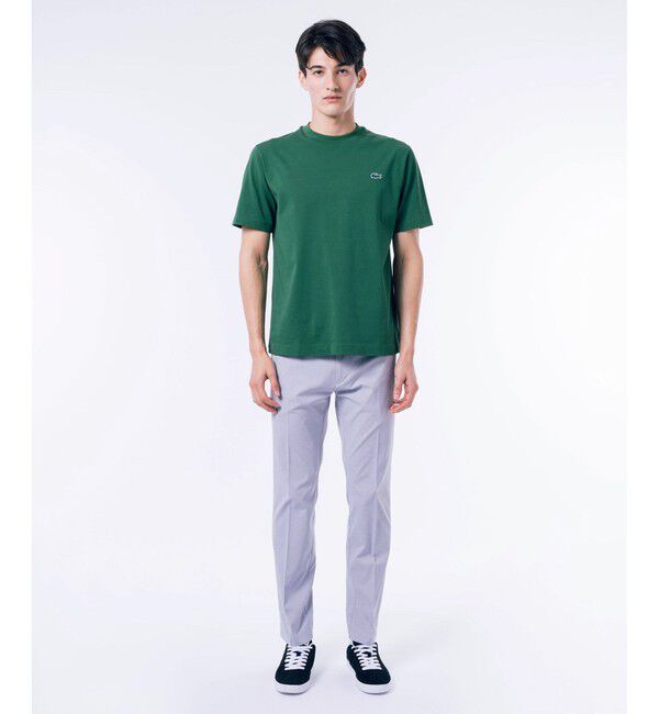 LACOSTE「アウトラインクロッククルーネック半袖Tシャツ」|Tシャツ・カットソー|