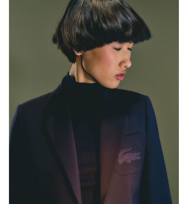 LACOSTE「スリムフィットウールブレンドブレザー」|テーラードジャケット|