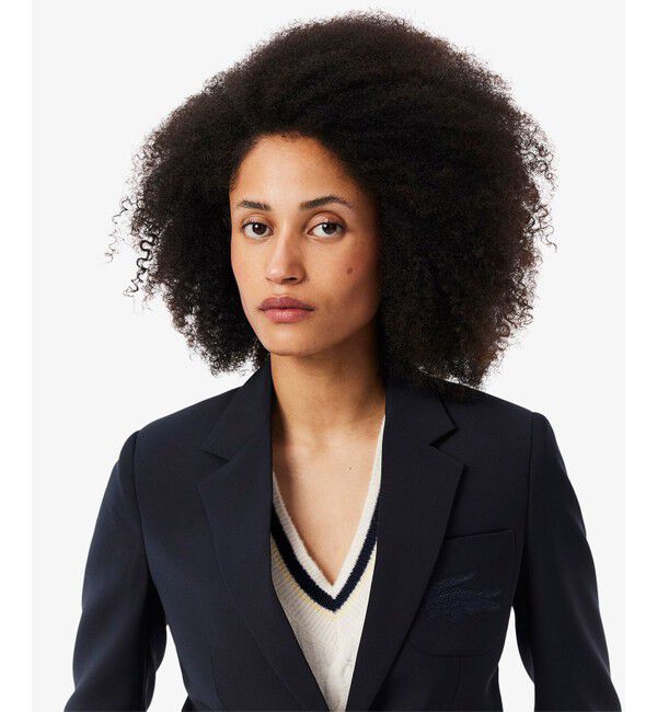 LACOSTE「スリムフィットウールブレンドブレザー」|テーラードジャケット|