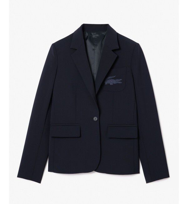 LACOSTE「スリムフィットウールブレンドブレザー」|テーラードジャケット|