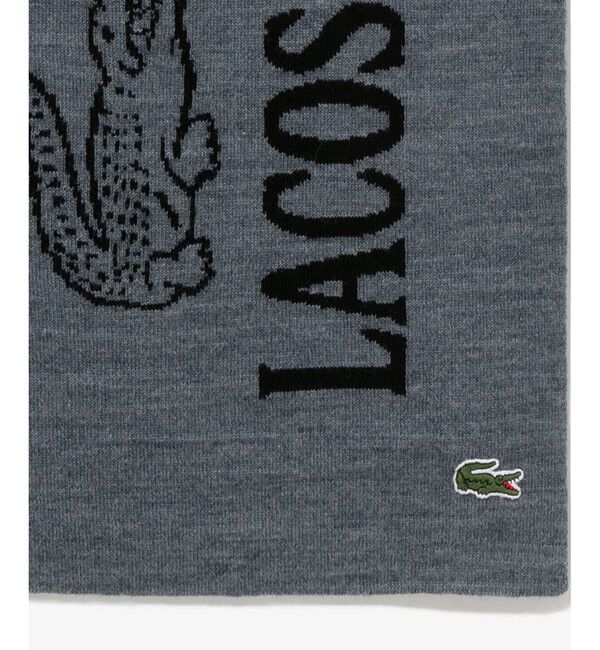 LACOSTE「ウールブレンド ワニロゴジャカードマフラー」|マフラー|