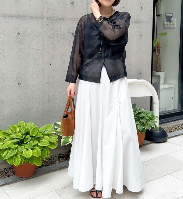 NOLLEY'S「【追加】【WEB＆一部店舗限定色あり】ウォッシャブルヴィンテージタフタマチ入りマキシスカート」|スカート|