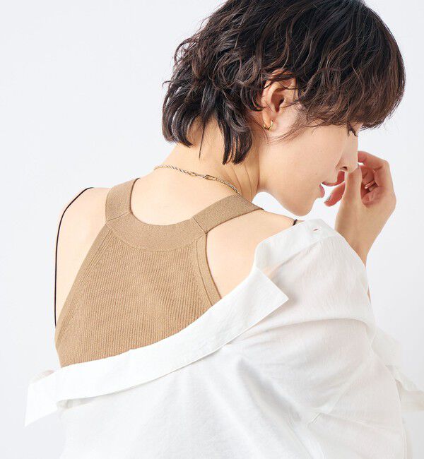 NOLLEY'S sophi「《アンサンブル対応》《手洗い可能》イタリー糸ホルターネックタンクトップ」|タンクトップ|