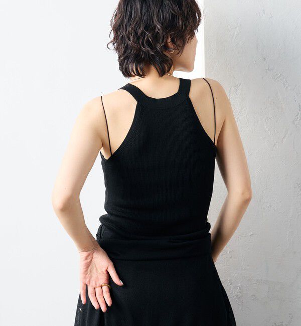 NOLLEY'S sophi「《アンサンブル対応》《手洗い可能》イタリー糸ホルターネックタンクトップ」|タンクトップ|