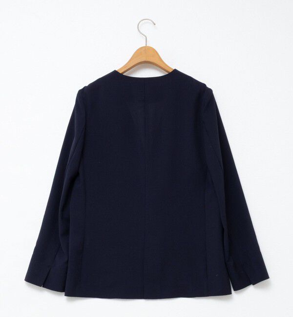 NOLLEY'S「ウォッシャブルエコボイルノーカラージャケット」|ノーカラージャケット|