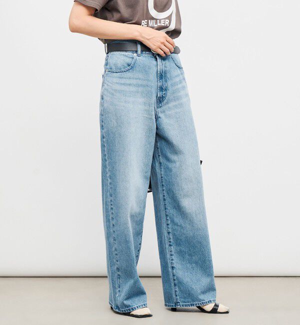 Rie Miller「【RM denim】ソフトルーズストレートデニム」|デニム|