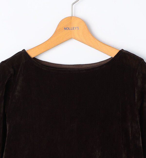 NOLLEY'S「フロッキーチュールボートネックプルオーバーカットソー」|Tシャツ・カットソー|