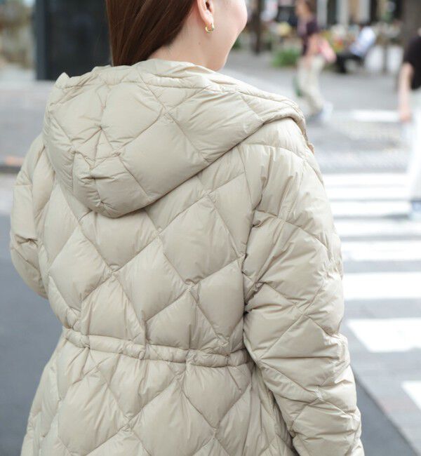 NOLLEY'S「【TAION/タイオン】別注ミドル丈Aラインフードダウン」|ダウン|