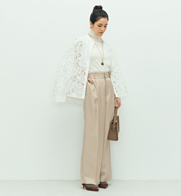 NOLLEY'S「ウォッシャブルサテンワイドパンツ」|その他|