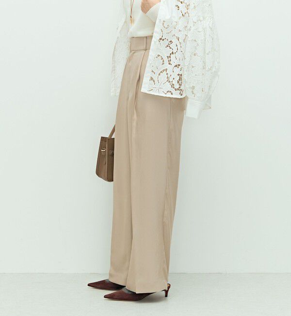 NOLLEY'S「ウォッシャブルサテンワイドパンツ」|その他|