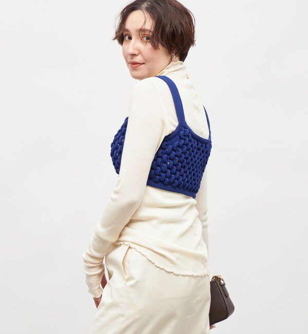 Laraaji「《手洗い可能》3D柄ビスチェ」|ニット・セーター|