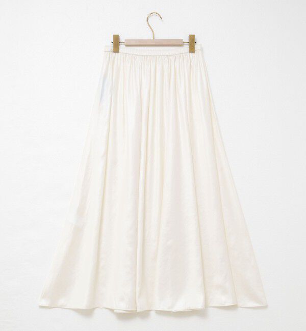 NOLLEY'S sophi「ウォッシャブルレザーサテンギャザースカート」|スカート|