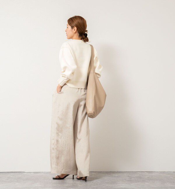 NOLLEY'S「《手洗い可能》スウェット風ニットプルオーバー」|ニット・セーター|