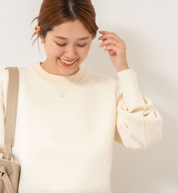 NOLLEY'S「《手洗い可能》スウェット風ニットプルオーバー」|ニット・セーター|