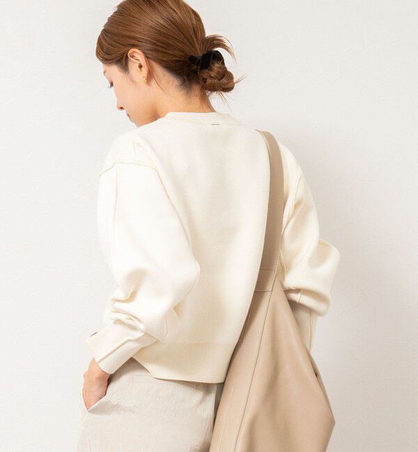 NOLLEY'S「《手洗い可能》スウェット風ニットプルオーバー」|ニット・セーター|