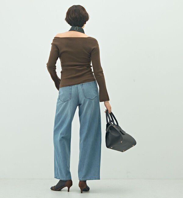 NOLLEY'S sophi「【WEB限定カラーあり】総針スクエアネックプルオーバーニット」|ニット・セーター|