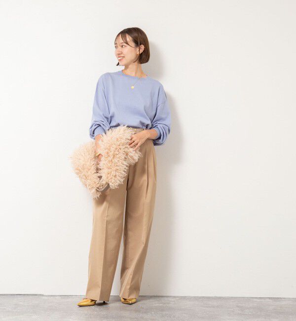 NOLLEY'S「《手洗い可能》《アンサンブル対応》バウンドウールクルーネックプルオーバー」|ニット・セーター|