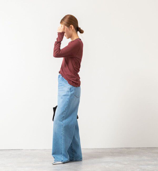 NOLLEY'S「ウォッシャブルシアーフライスロンT」|Tシャツ・カットソー|