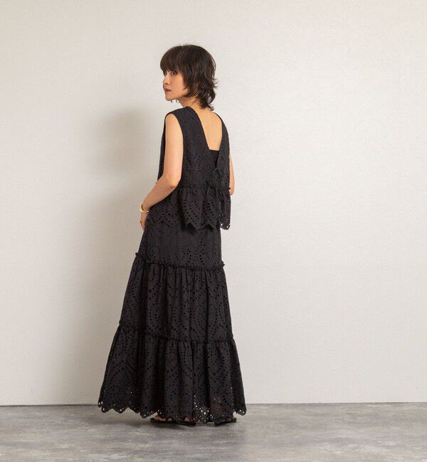 MAQWEL「【MAQWEL/マクウェル】《セットアップ対応》ウォッシャブルエンブロイダリーレースベスト」|ベスト・ジレ|