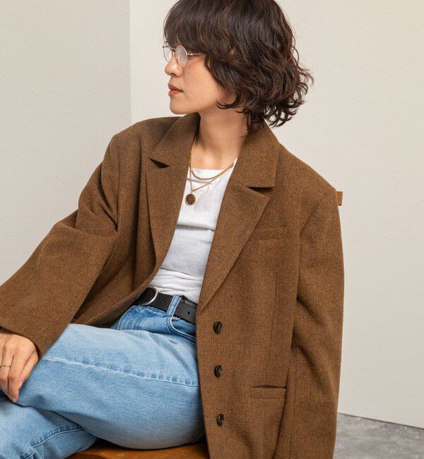 MAQWEL「【MAQWEL/マクウェル】オーバージャケット」|テーラードジャケット|