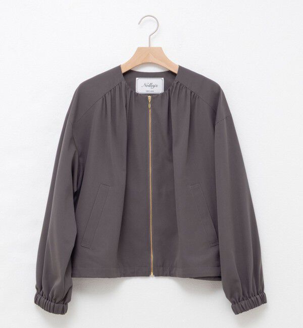 NOLLEY'S「ウォッシャブルジップアップブルゾン」|ブルゾン・スタジャン|