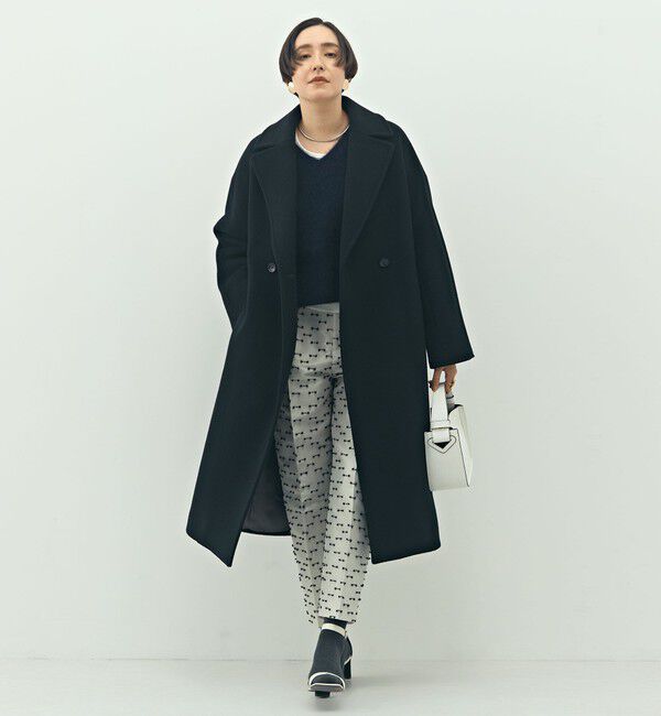 NOLLEY'S「《セットアップ対応》ウォッシャブルリボンジャガードタックテーパードパンツ」|その他|