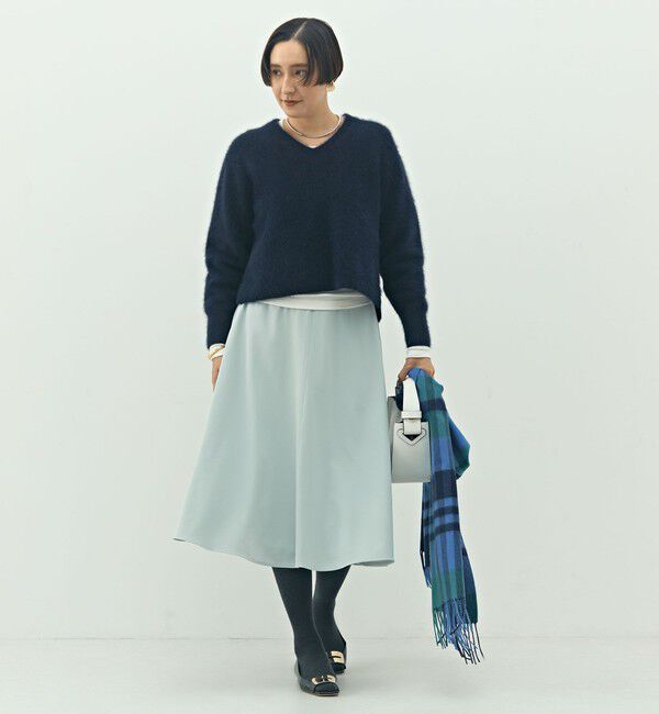 NOLLEY'S「ウォッシャブル2WAYストレッチフレアスカート」|フレア|