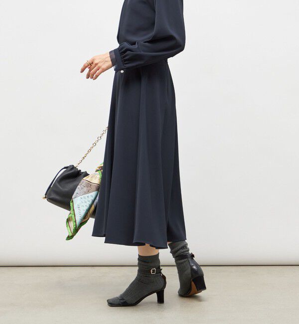 NOLLEY'S「ウォッシャブル2WAYストレッチフレアスカート」|フレア|
