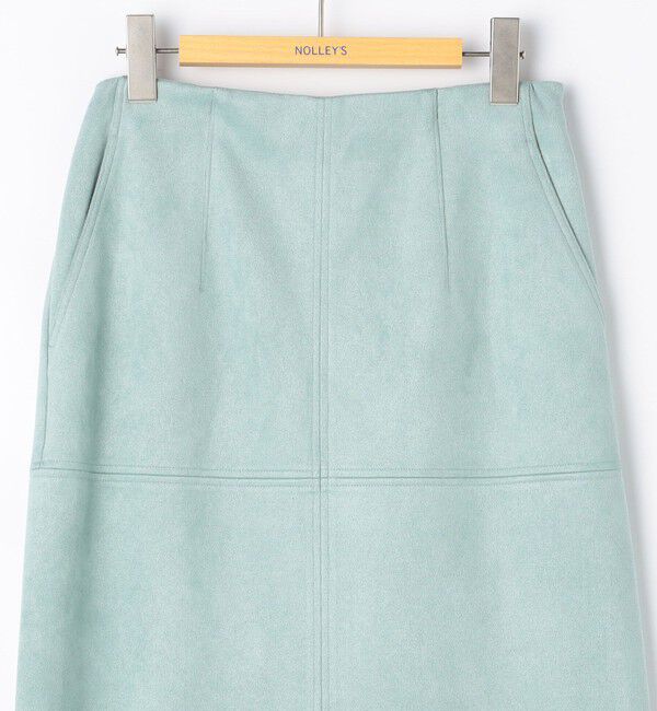 NOLLEY'S「ウォッシャブルストレッチスエード切替タイトスカート」|タイト|