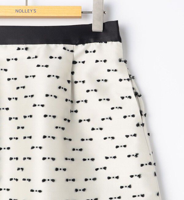 NOLLEY'S「《セットアップ対応》ウォッシャブルリボンジャガードAラインスカート」|フレア|